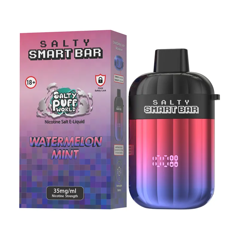 salty smart bar watermelon mint disposable vape