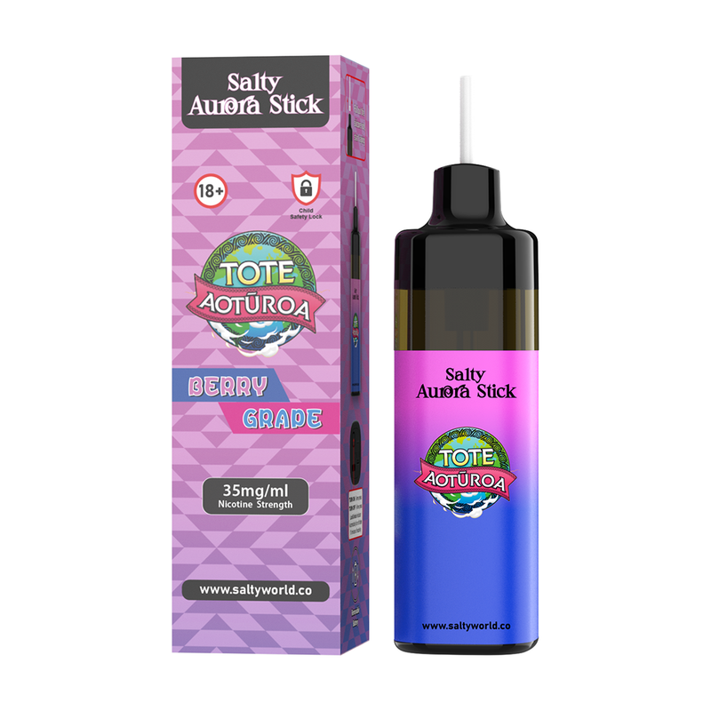 berry grape salty aurora stick disposable vape