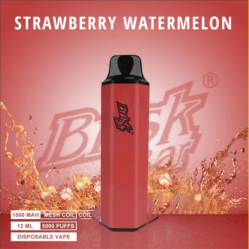 brisk bar strawberry watermelon – 5000 puffs