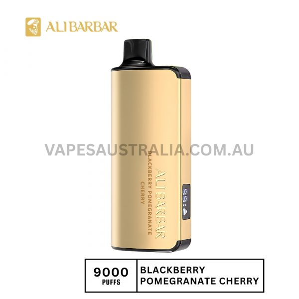 alibarbar ingot 9000 puffs blackberry pomegranate cherry