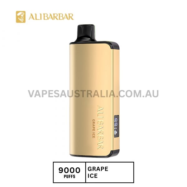 alibarbar ingot 9000 puffs grape ice