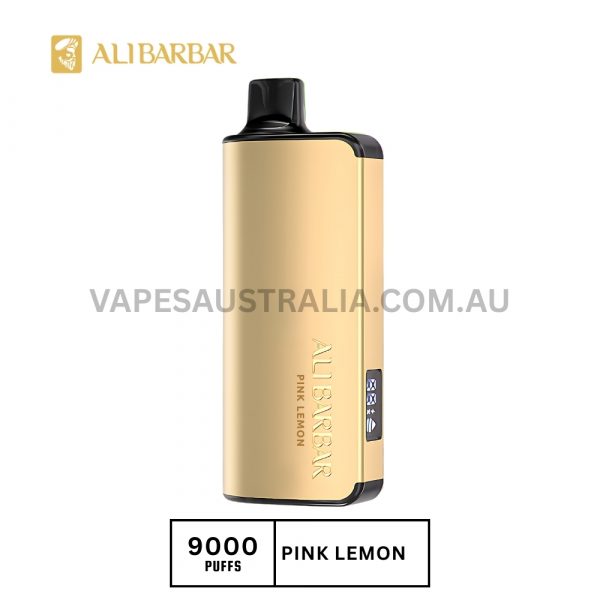 alibarbar ingot 9000 puffs pink lemon