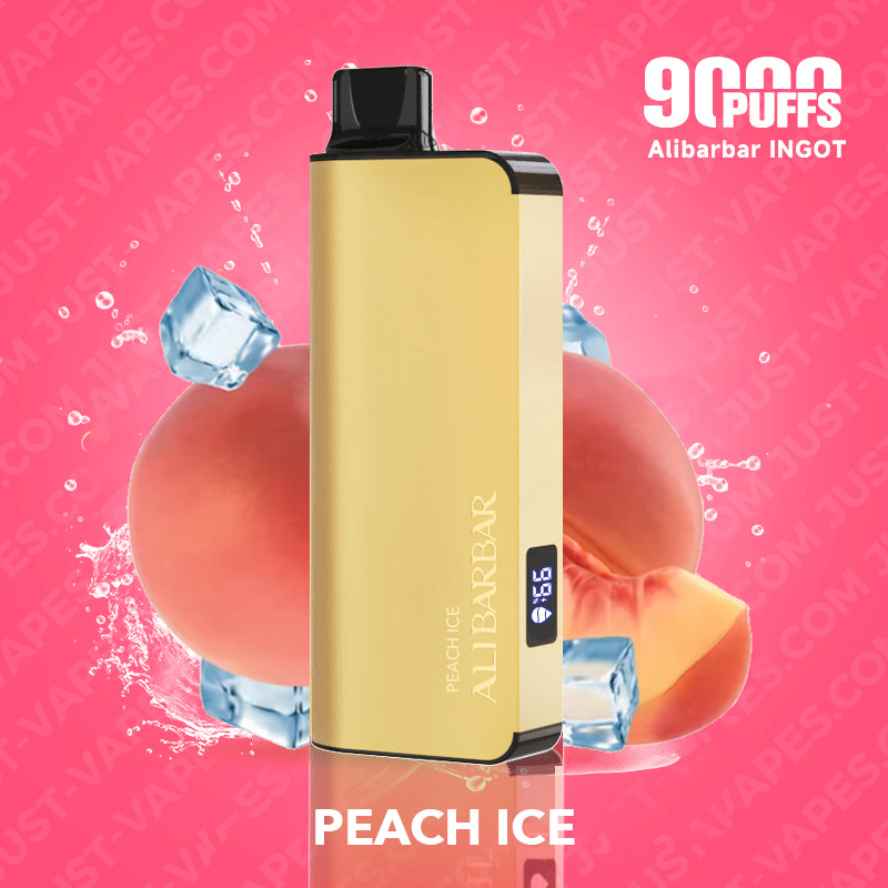 Home peach ice – alibarbar ingot – 9000 puffs