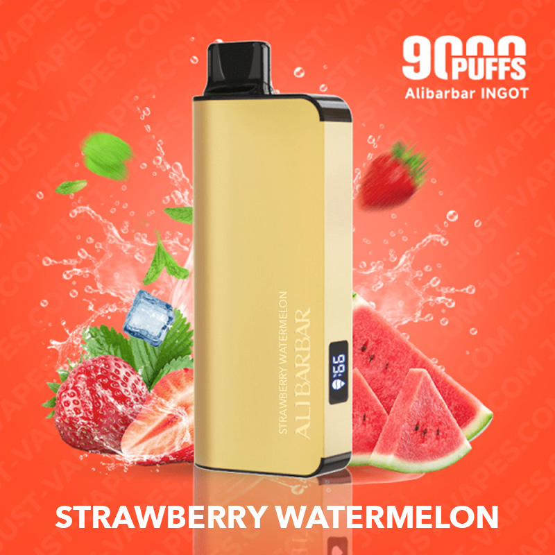 Home strawberry watermelon – alibarbar ingot – 9000 puffs