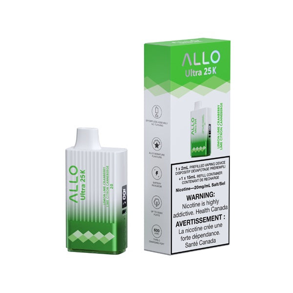 allo ultra 25k lemon lime cranberry