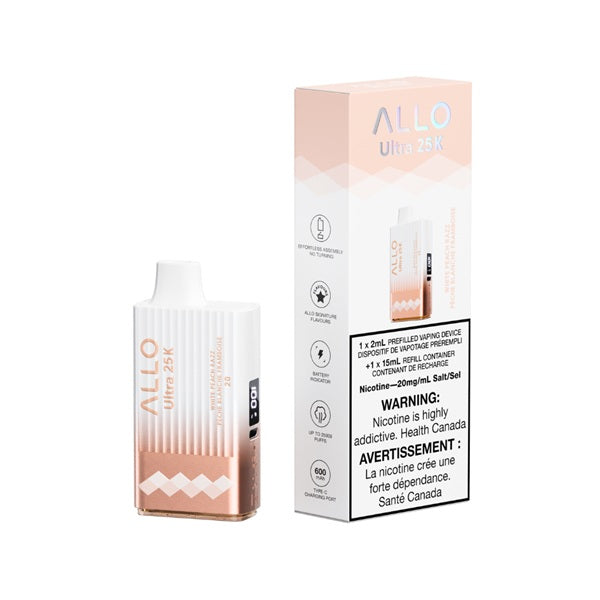 allo ultra 25k white peach razz