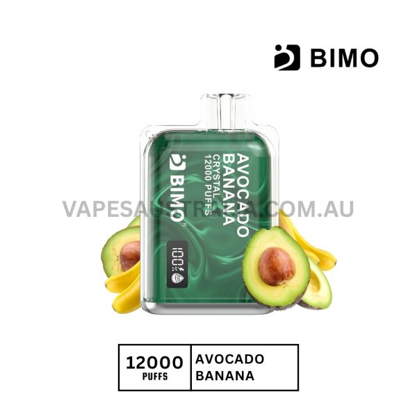 bimo crystal 12000 puffs avocado banana