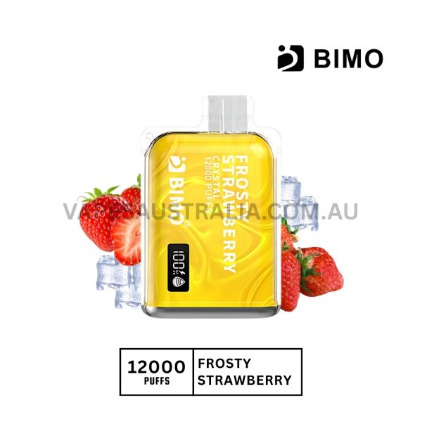 bimo crystal 12000 puffs frosty strawberry