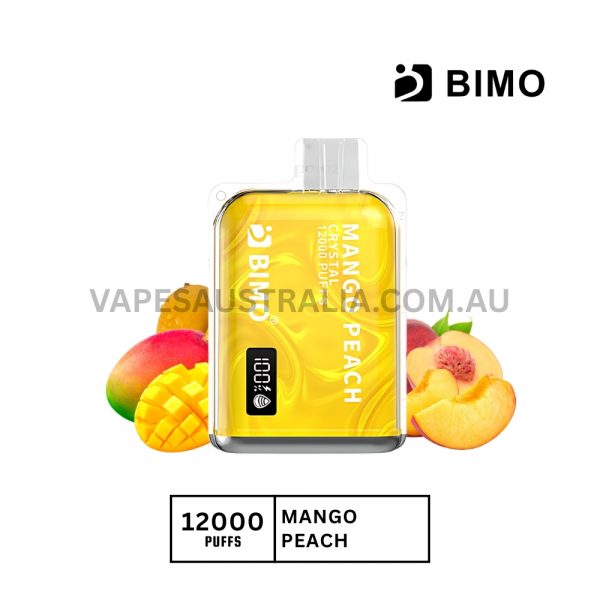 bimo crystal 12000 puffs mango peach