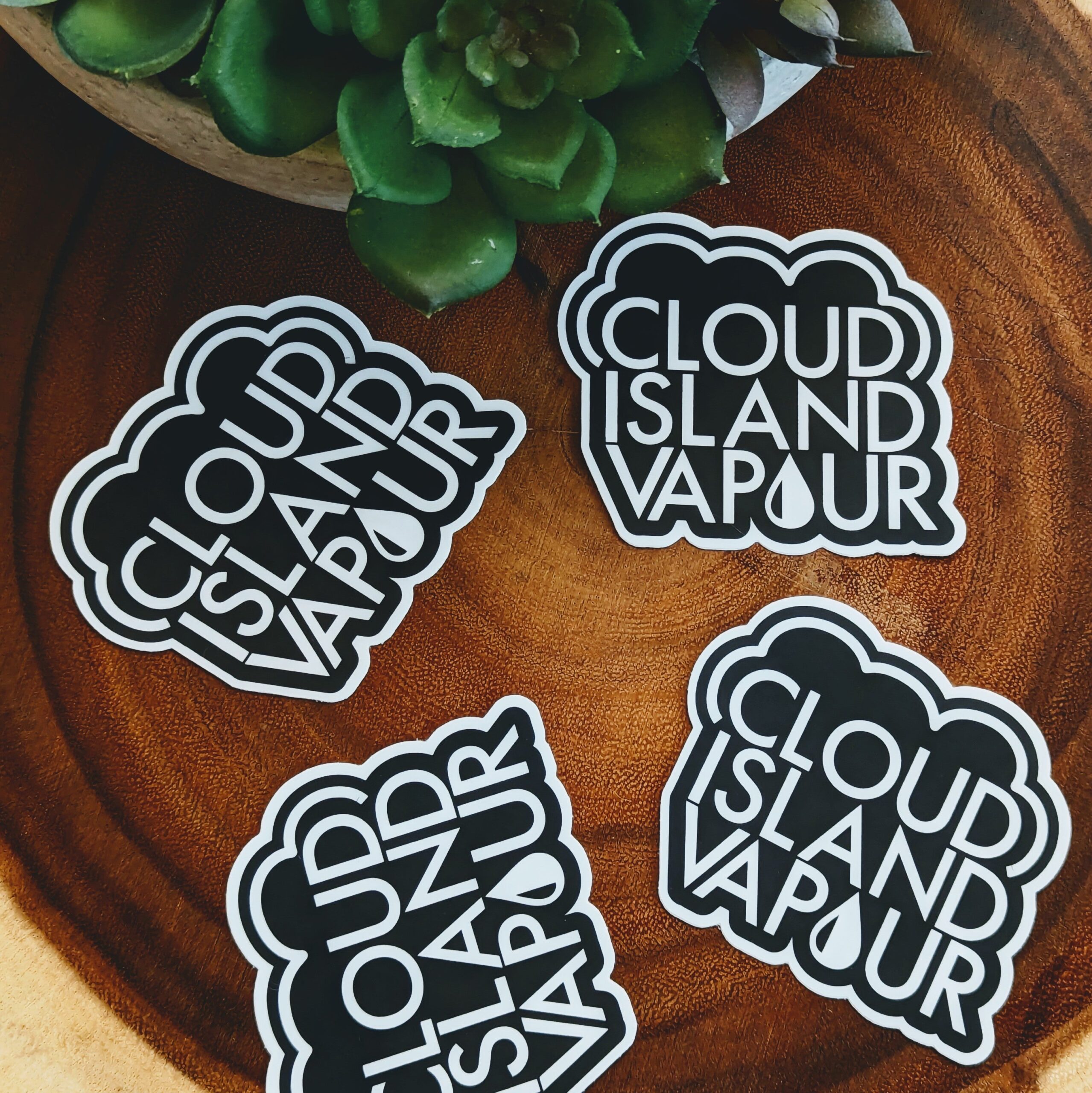 sticker cloud island vapour