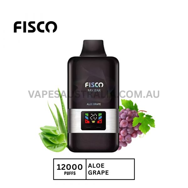 fisco mix bar 12000 puffs aloe grape