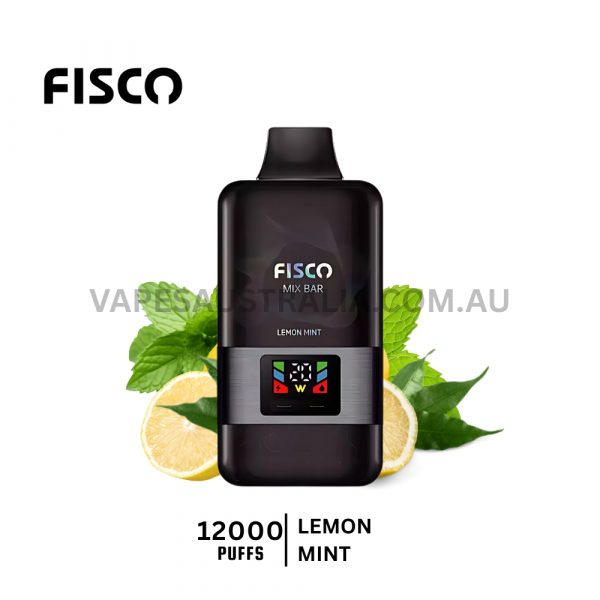 fisco mix bar 12000 puffs lemon mint