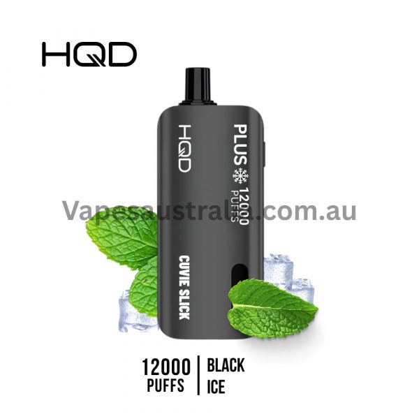 hqd cuvie slick plus 12000 puffs black ice