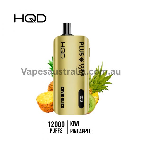 hqd cuvie slick plus 12000 puffs kiwi pineapple