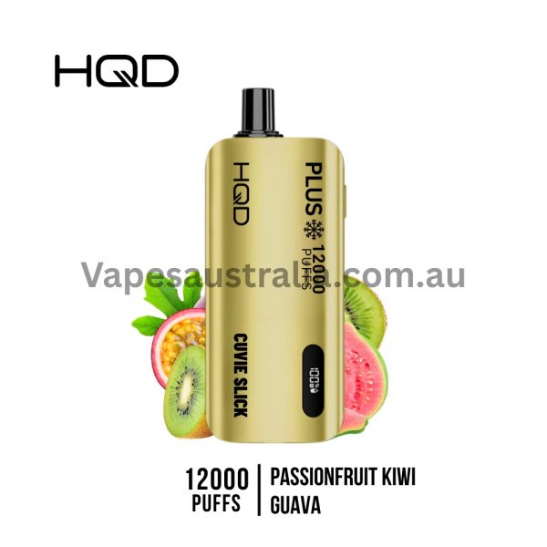 hqd cuvie slick plus 12000 puffs passionfruit kiwi guava