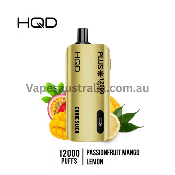 hqd cuvie slick plus 12000 puffs passionfruit mango lemon