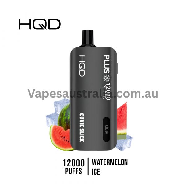 hqd cuvie slick plus 12000 puffs watermelon ice
