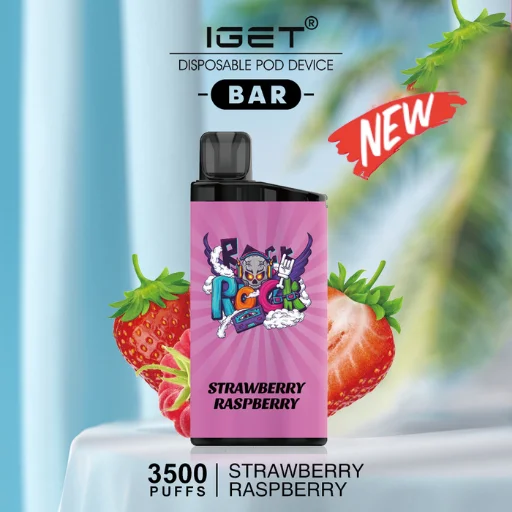 iget bar strawberry raspberry – 3500 puffs