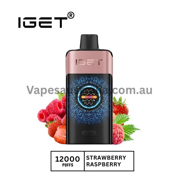 iget one 12000 puffs strawberry raspberry