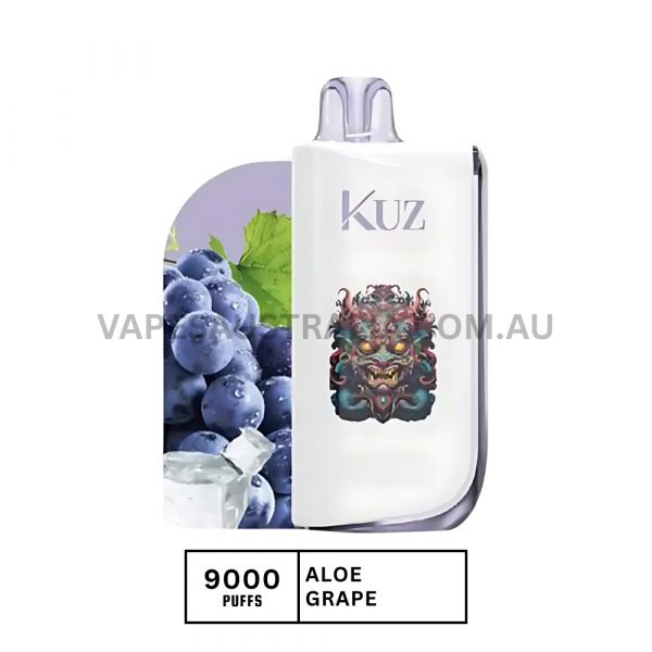 kuz lux 9000 puffs aloe grape