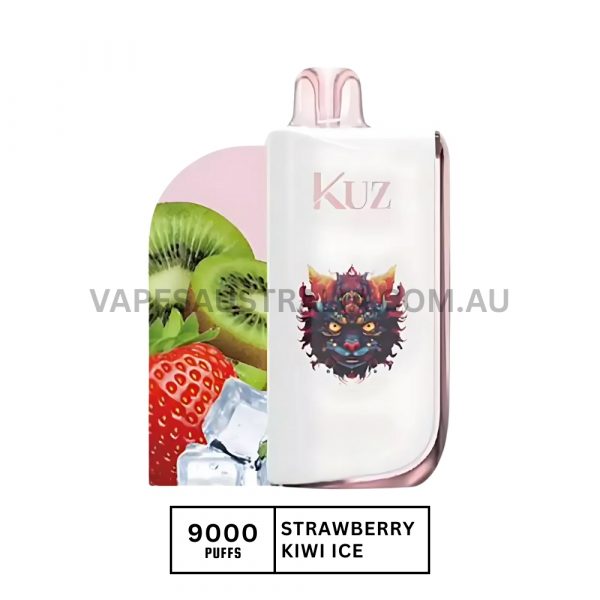 kuz lux 9000 puffs strawberry kiwi ice