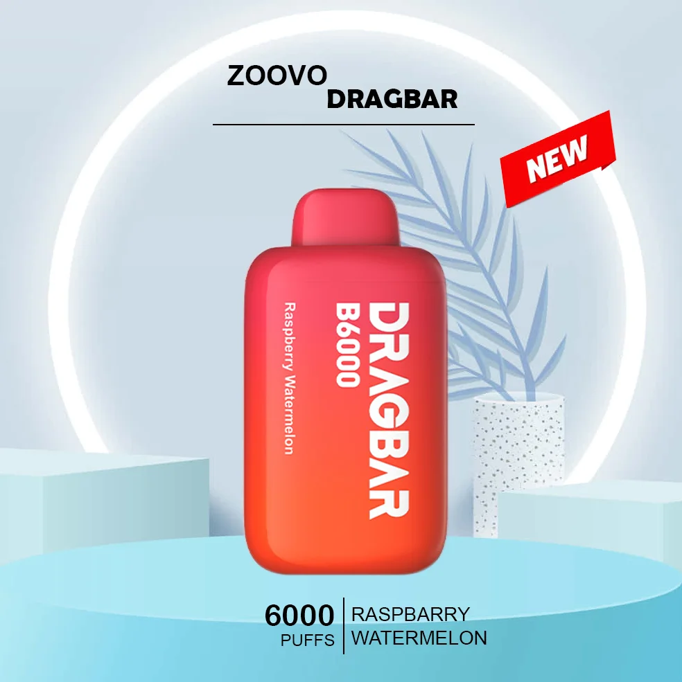 zoovoo dragbar raspberry watermelon 6000 puffs