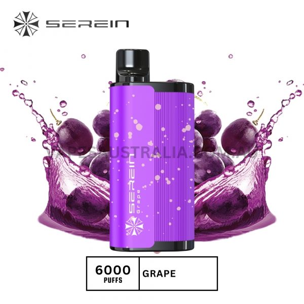 serein hunter 6000 puffs grape
