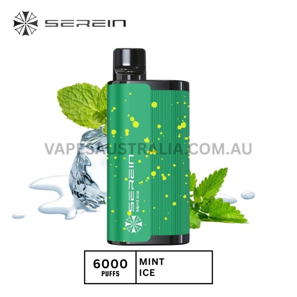 serein hunter 6000 puffs mint ice