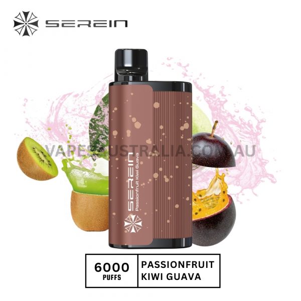 serein hunter 6000 puffs passionfruit kiwi guava