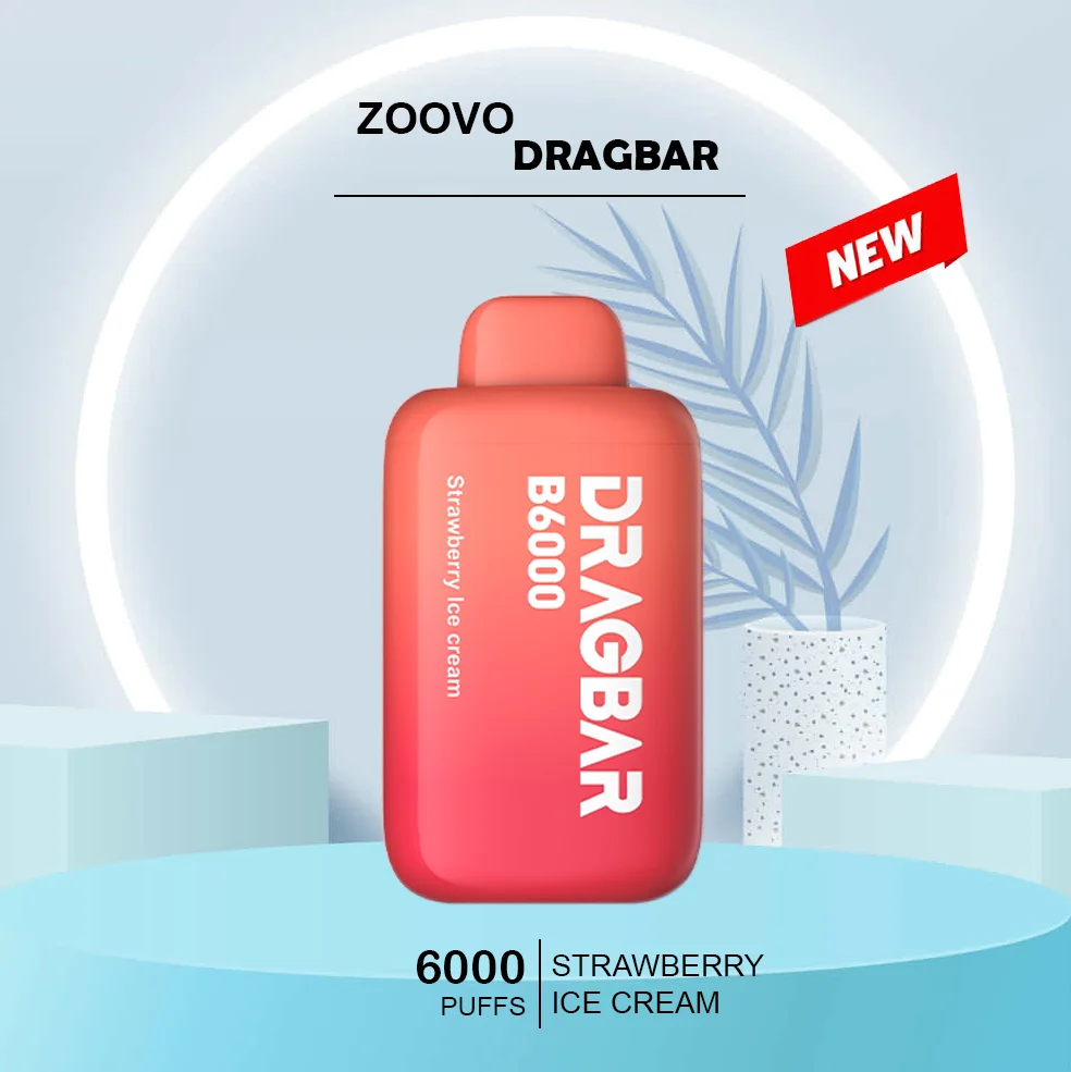 zoovoo dragbar strawberry ice cream 6000 puffs