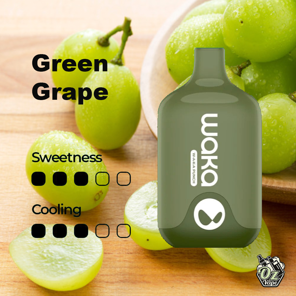 waka smash green grape – 6000 puffs