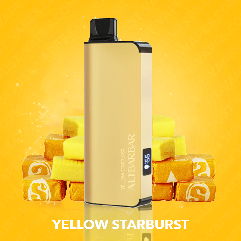 yellow starburst – alibarbar ingot – 9000 puffs