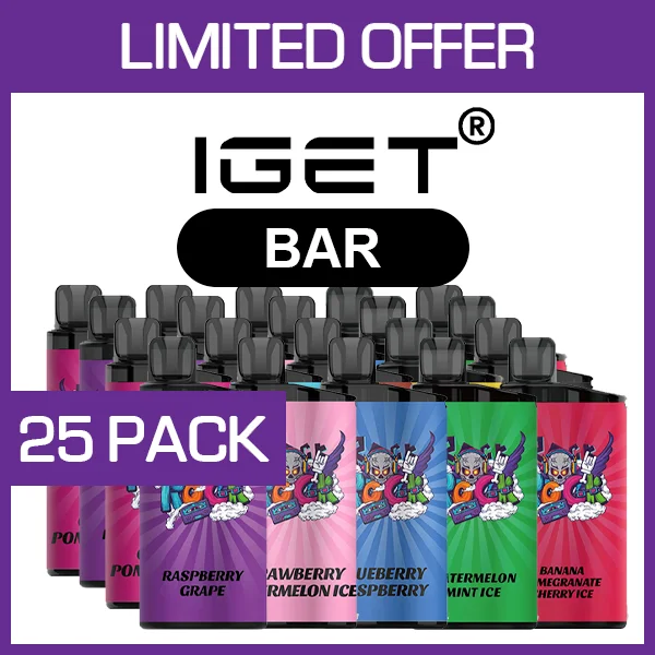 iget bar – 3500 puffs – 25 pack