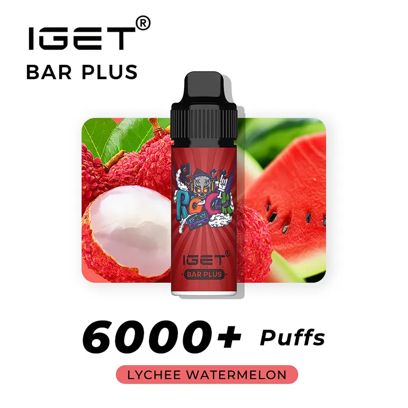 iget bar plus lychee watermelon – 6000 puffs