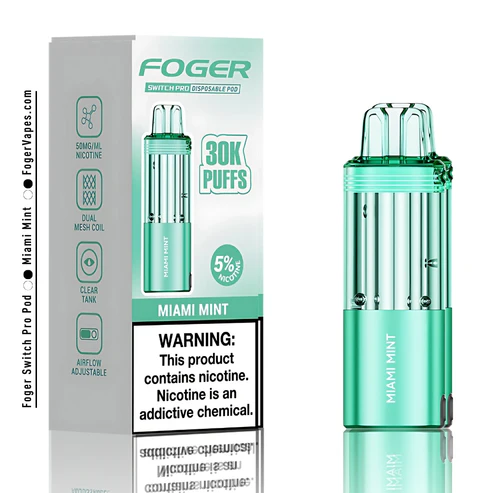 miami mint foger switch pro pod 30k puffs