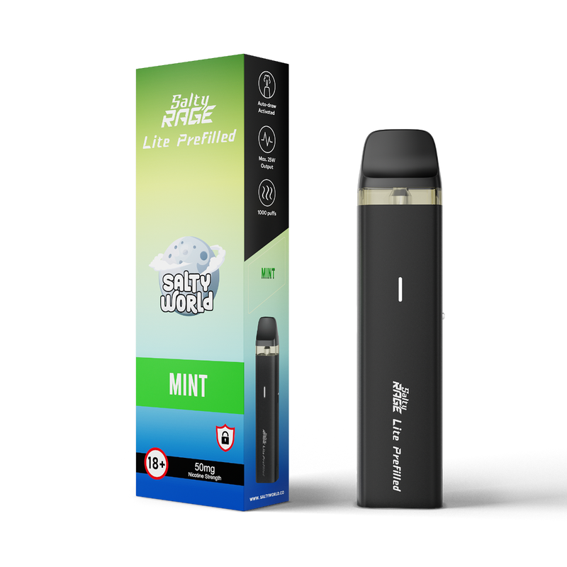 mint salty rage lite pre filled kit