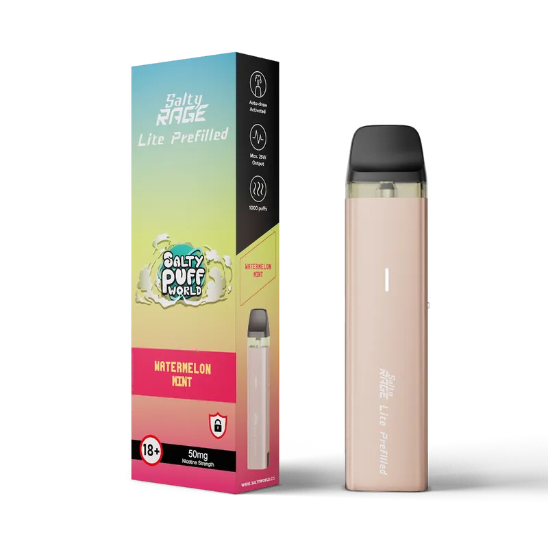watermelon mint salty rage lite pre filled kit