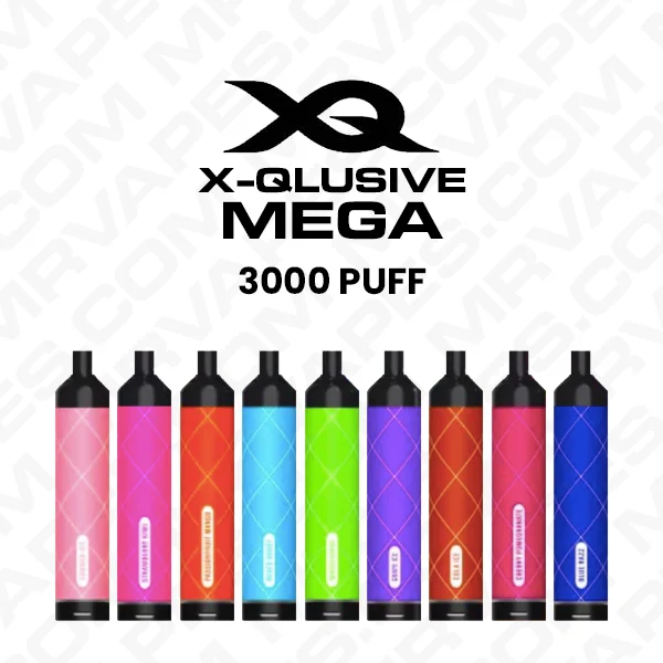 x qlusive mega – 3600 puffs – 20 pack